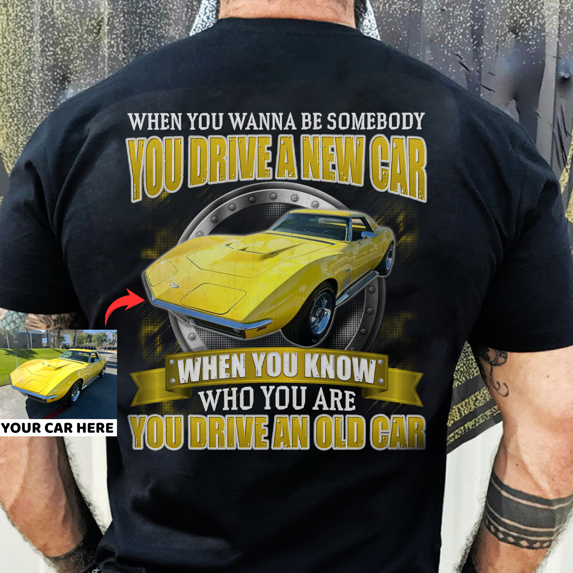 You Drive An Old Car - Super Soft Comfy 100% Combed Ring-Spun Cotton Retail Fit Premium Lightweight Men's Custom T-shirt