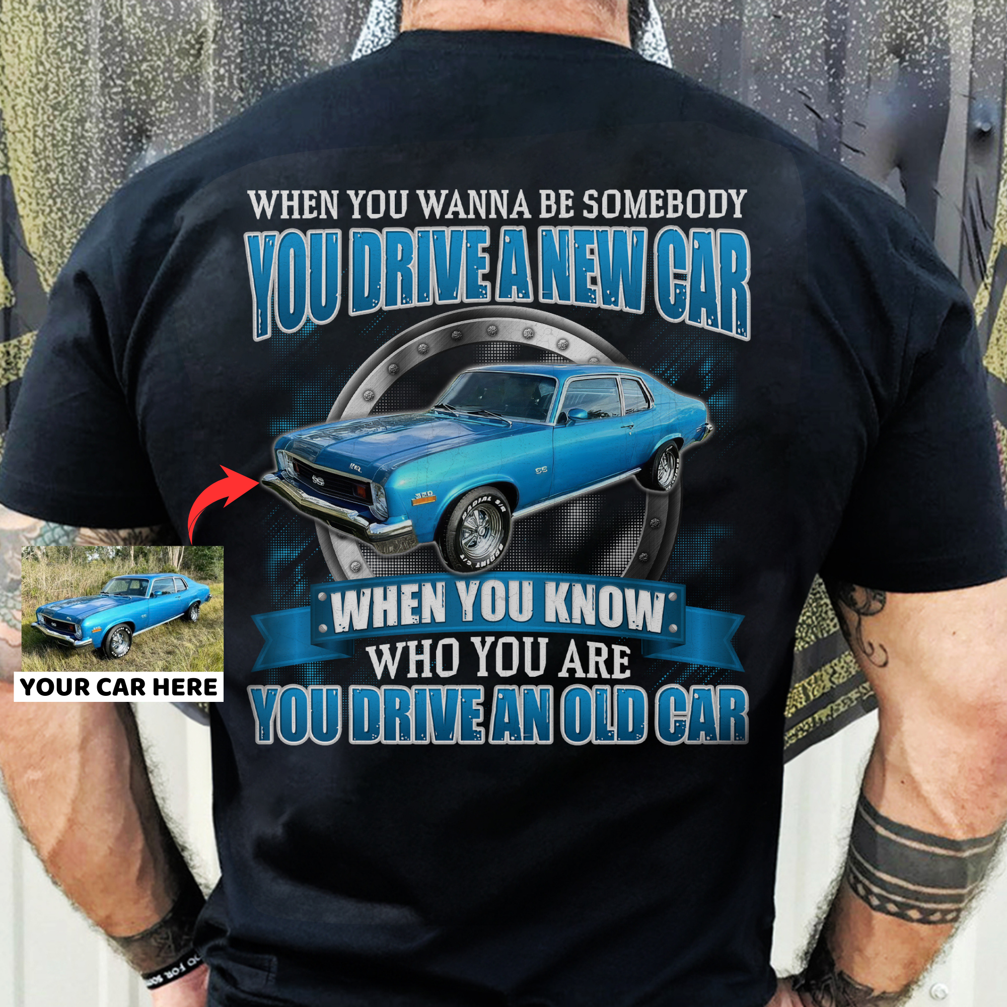 You Drive An Old Car - Super Soft Comfy 100% Combed Ring-Spun Cotton Retail Fit Premium Lightweight Men's Custom T-shirt