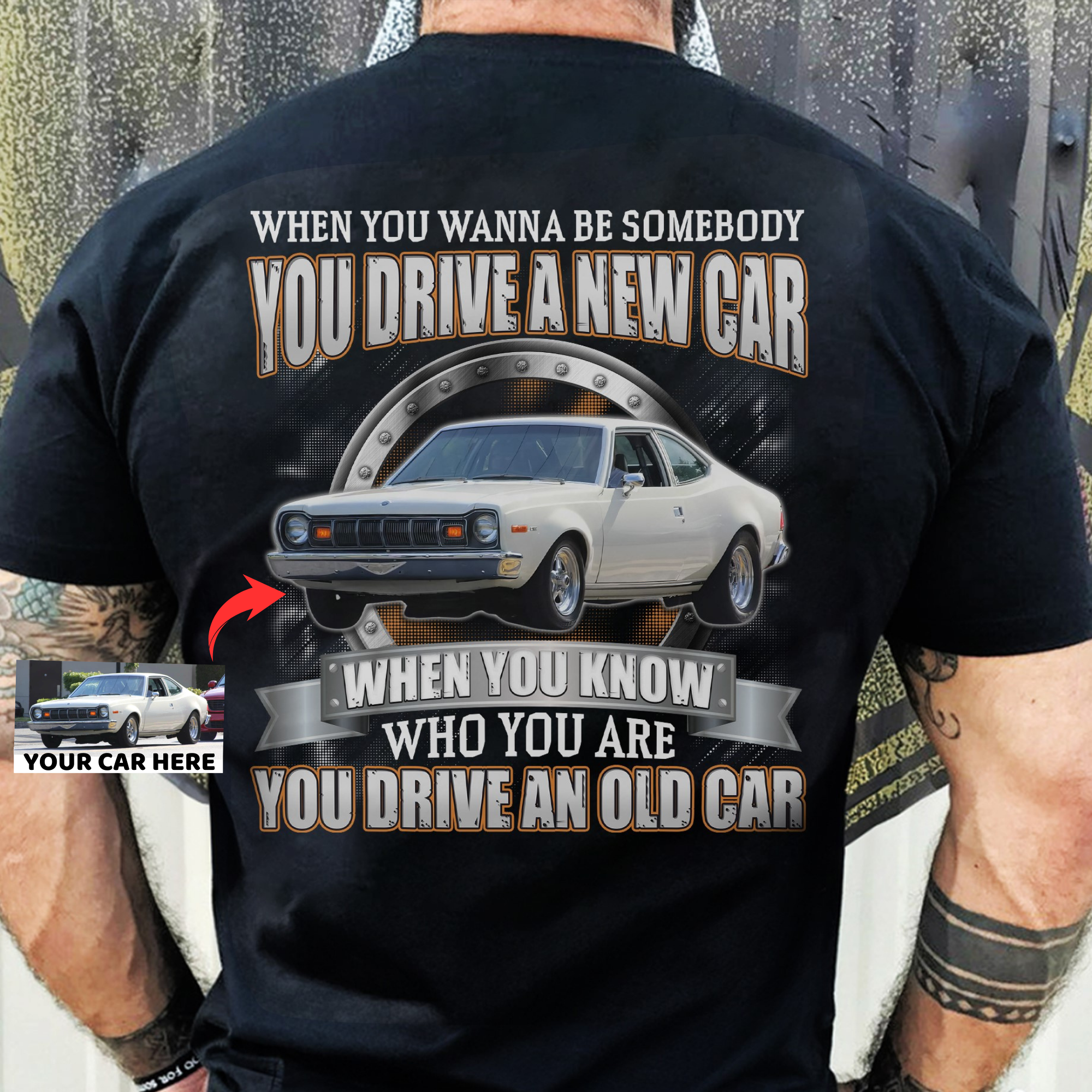 You Drive An Old Car - Super Soft Comfy 100% Combed Ring-Spun Cotton Retail Fit Premium Lightweight Men's Custom T-shirt