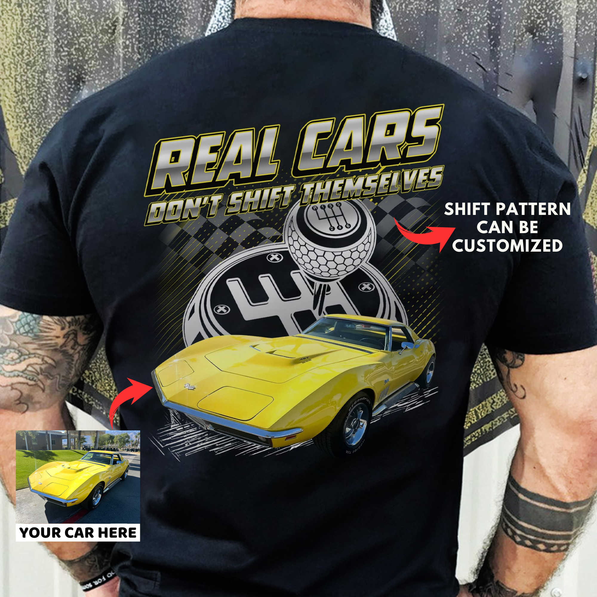 Real Cars Don't Shift Themselves - Standard Classic Fit 100% Cotton Customized T-shirt