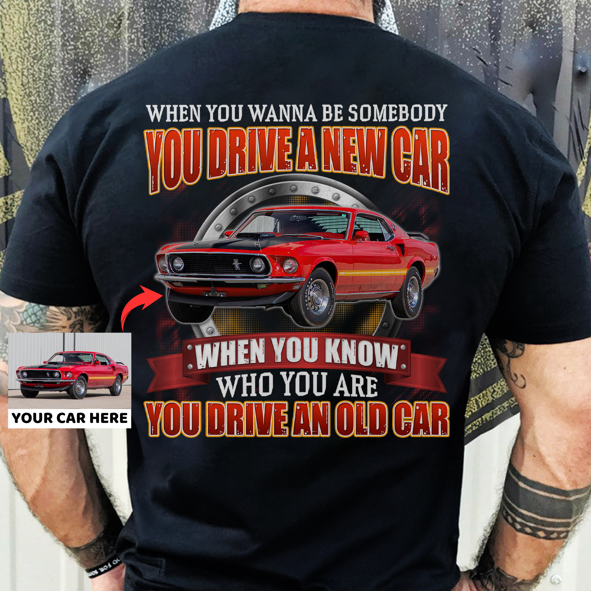 You Drive An Old Car - Super Soft Comfy 100% Combed Ring-Spun Cotton Retail Fit Premium Lightweight Men's Custom T-shirt