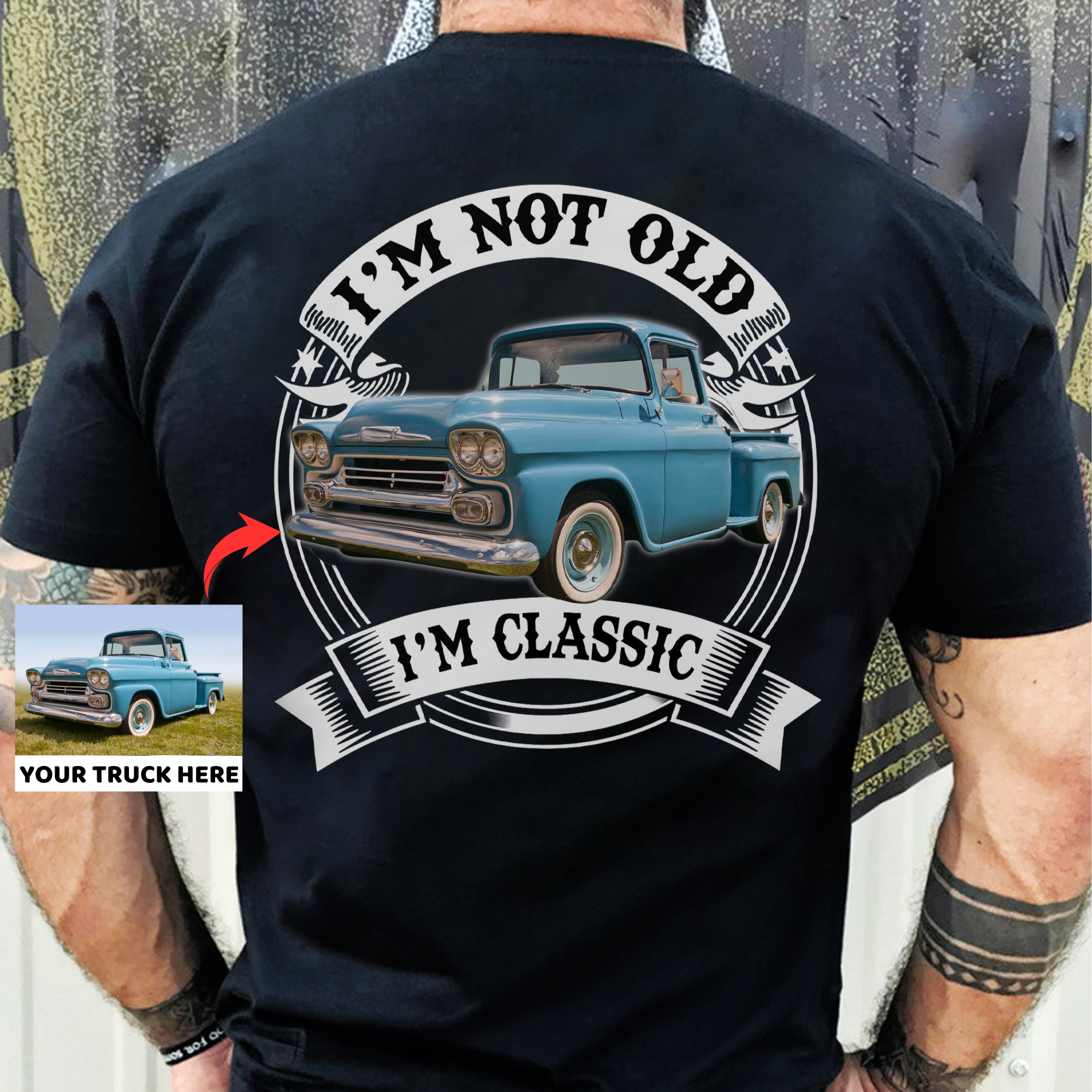 I'm Not Old I'm Classic - Personalized Car T-shirt