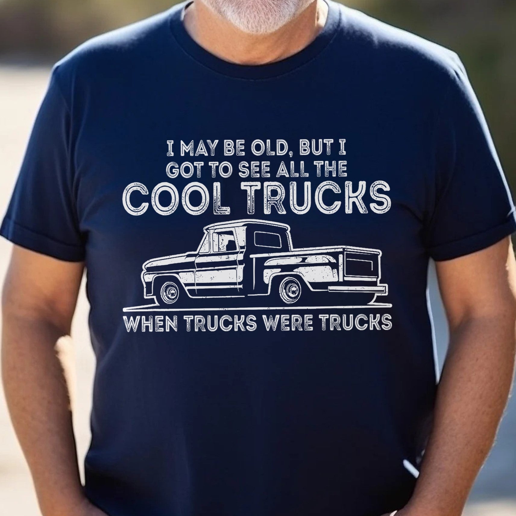 When Trucks Were Trucks - Super Soft Comfy 100% Combed Ring-Spun Cotton Retail Fit Premium Lightweight Men's T-shirt