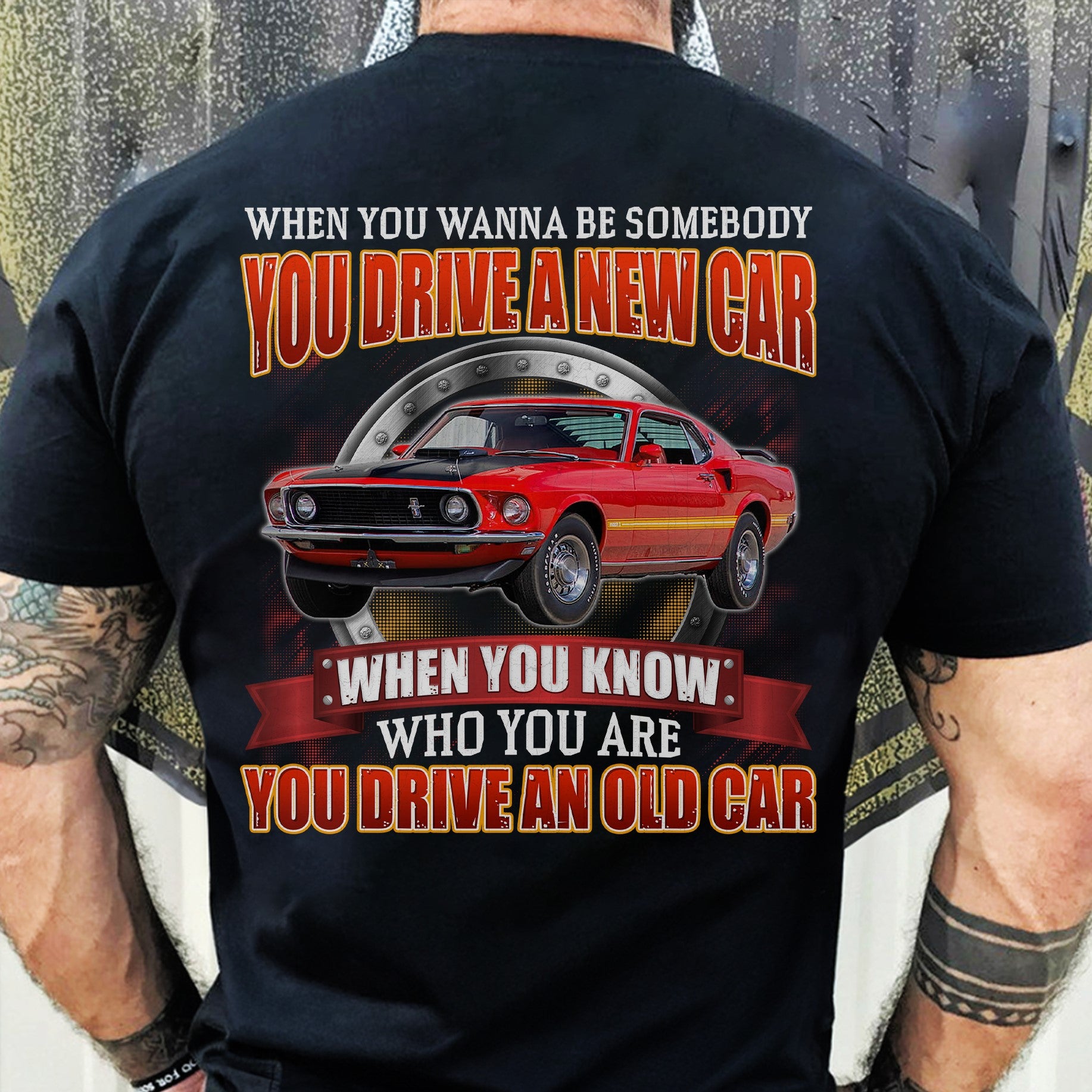 You Drive An Old Car - Super Soft Comfy 100% Combed Ring-Spun Cotton Retail Fit Premium Lightweight Custom Men's T-shirt