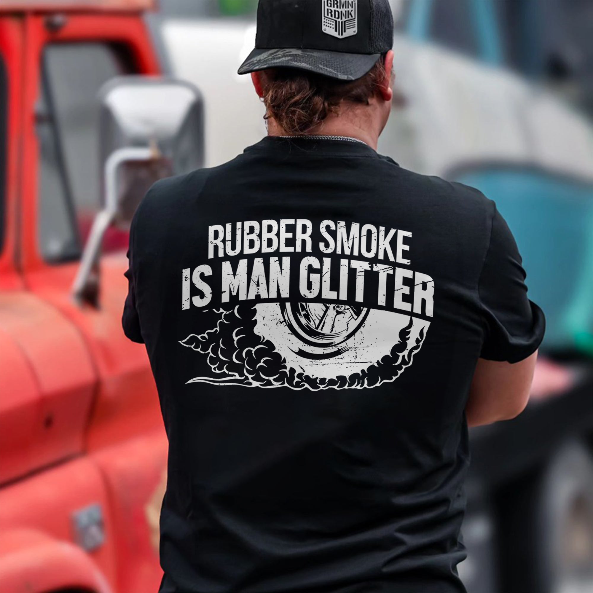 Rubber Smoke Is Man Glitter T-shirt