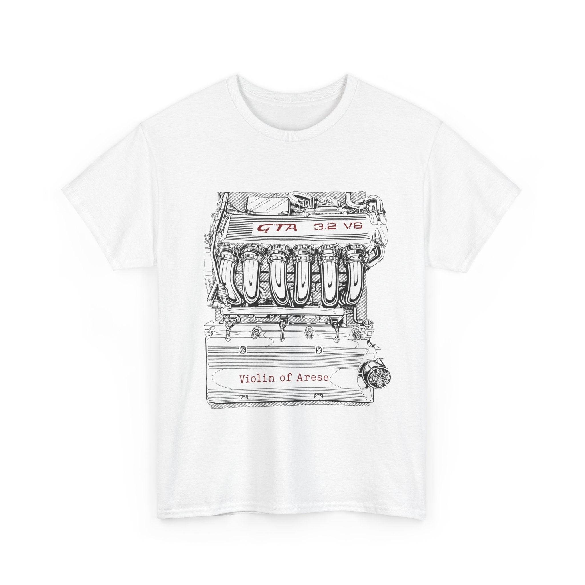 Violin of Arese Busso V6 Engine T-shirt