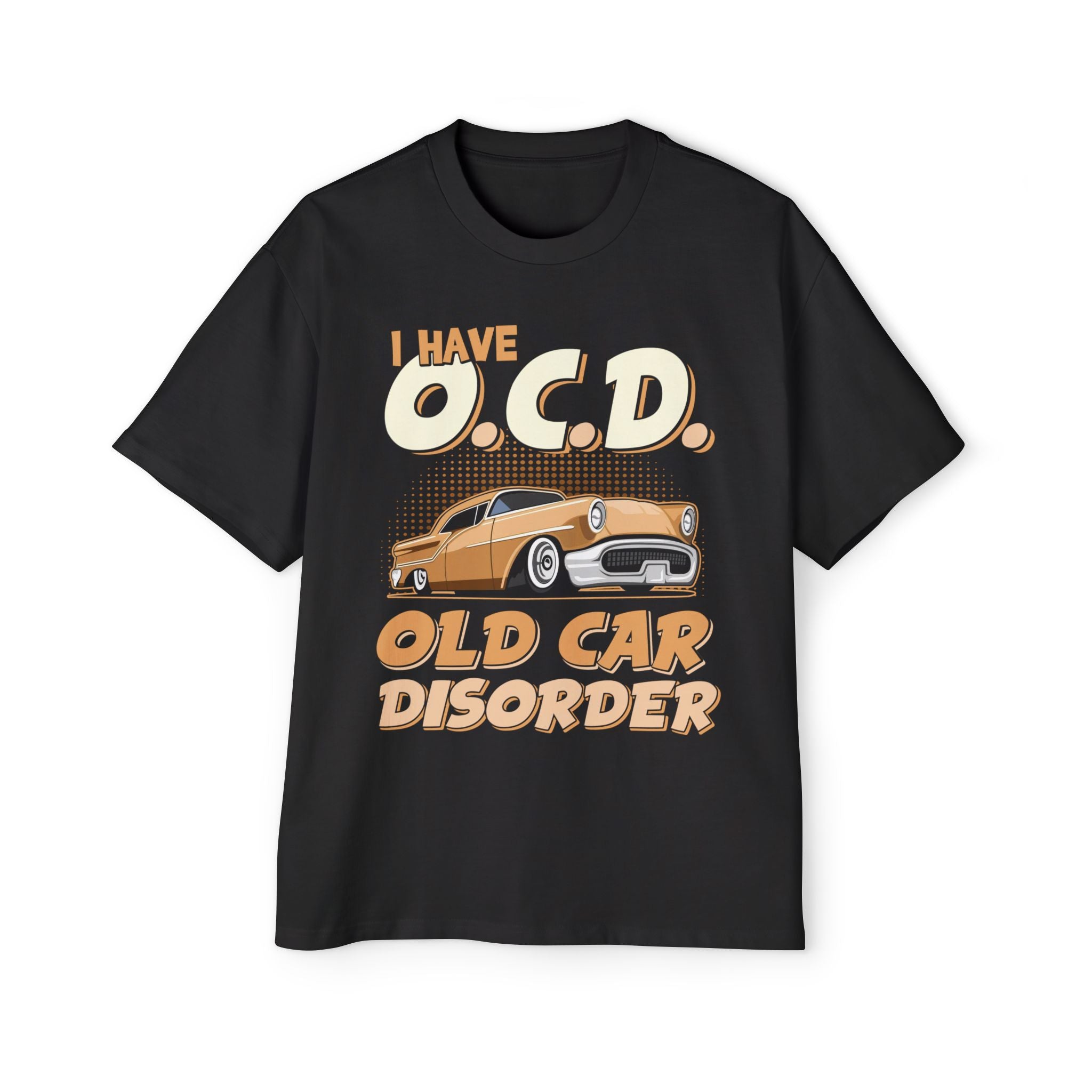 Old Car Disorder - Cozy 100% Carded Cotton Oversized Premium Heavyweight Men's T-shirt