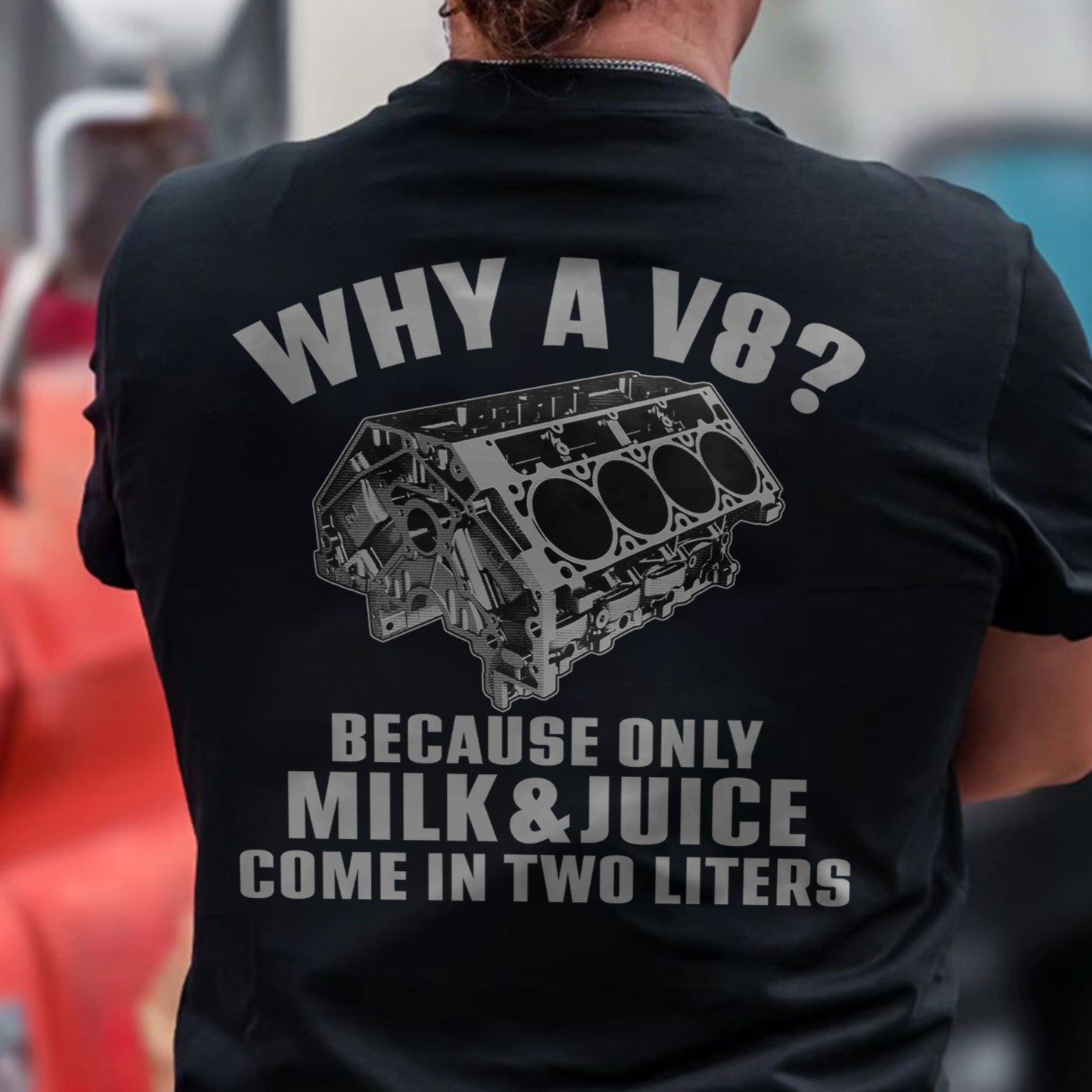 Because Only Milk & Juice Come In Two Liters V8 T-shirt