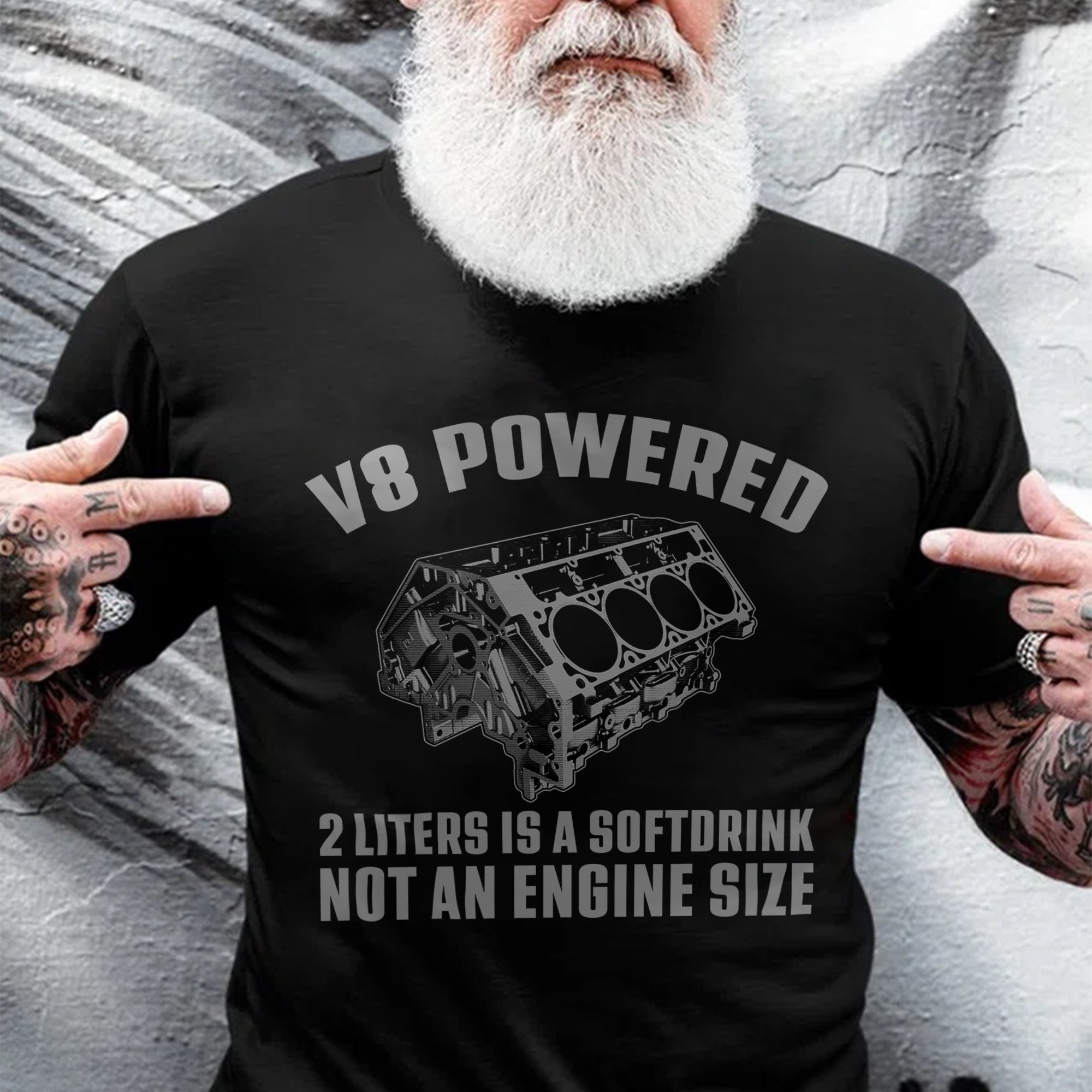 V8 Powered Funny T-shirt