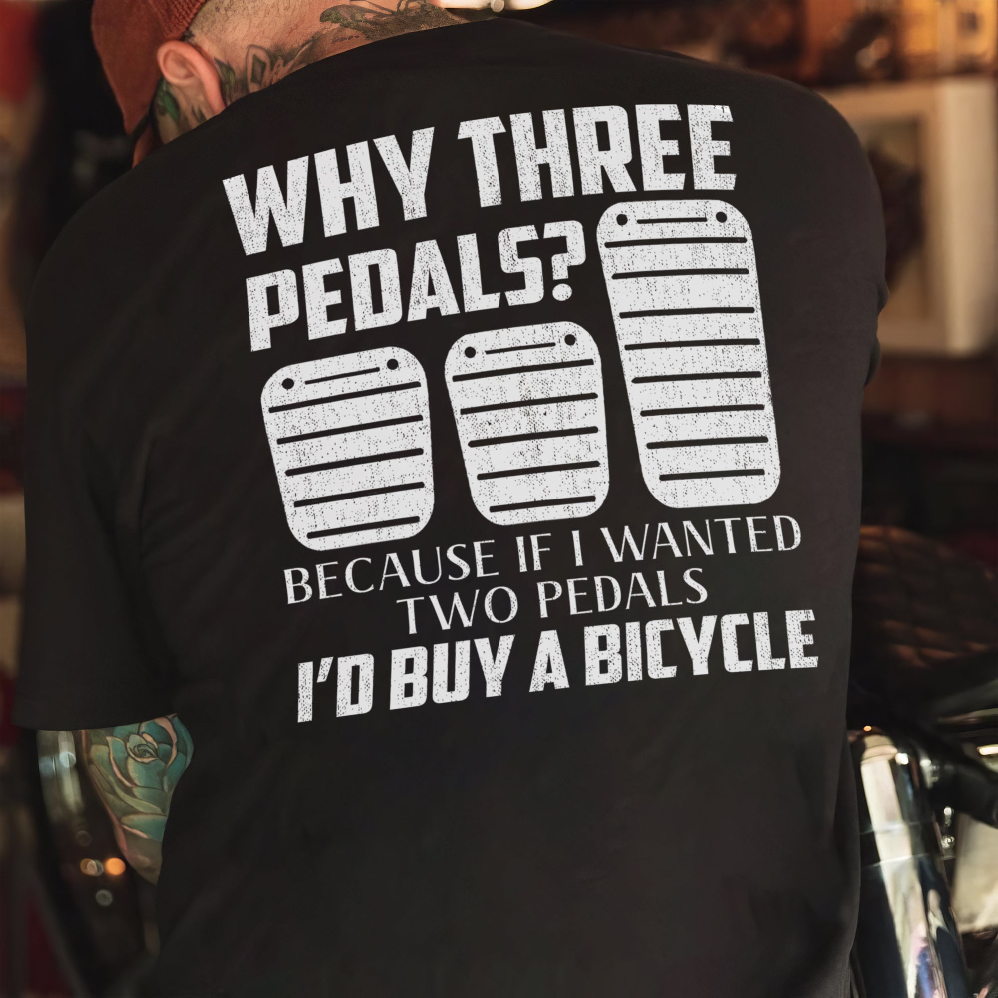 Why Three Pedals - Manual Transmission T-shirt