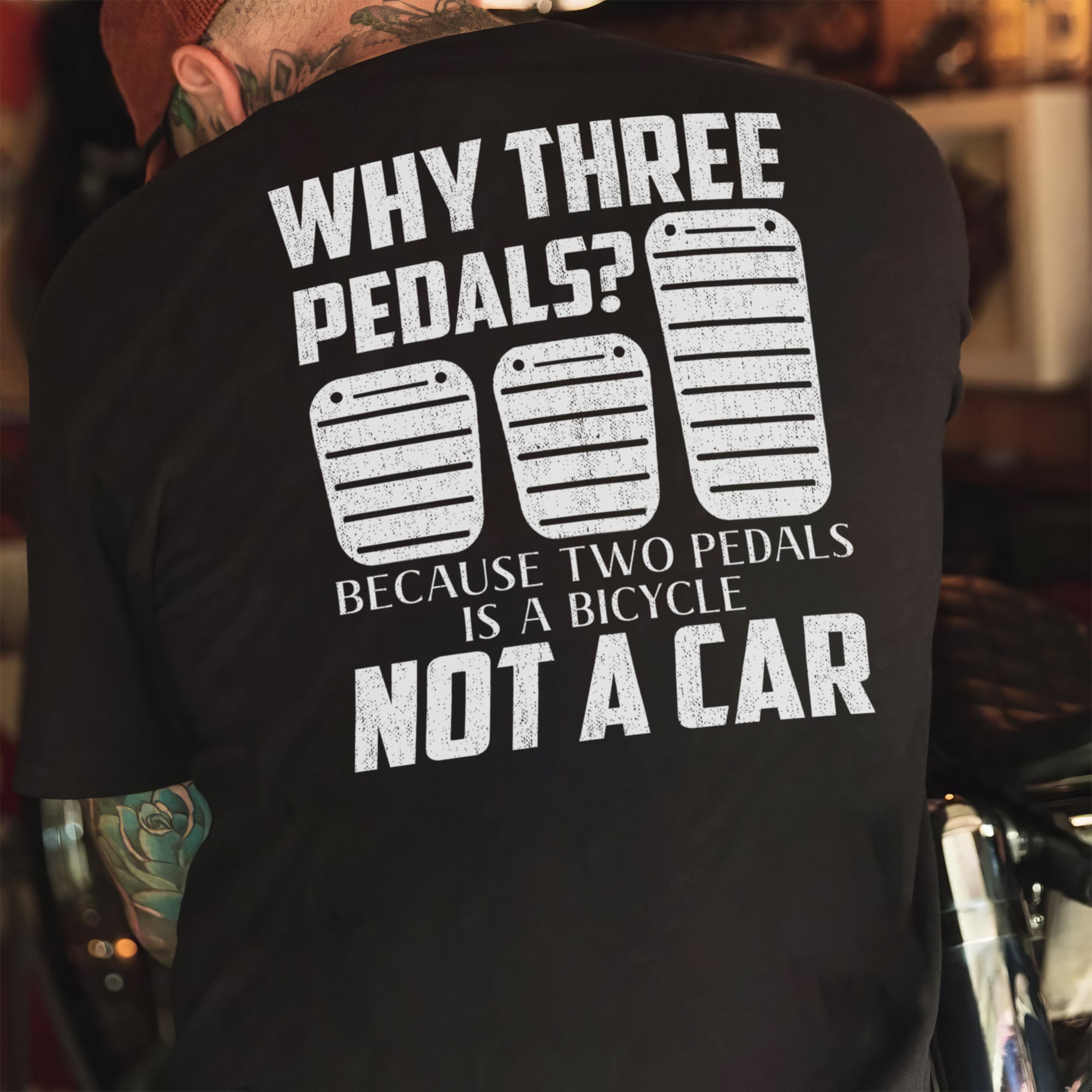 Why Three Pedals - Manual T-shirt