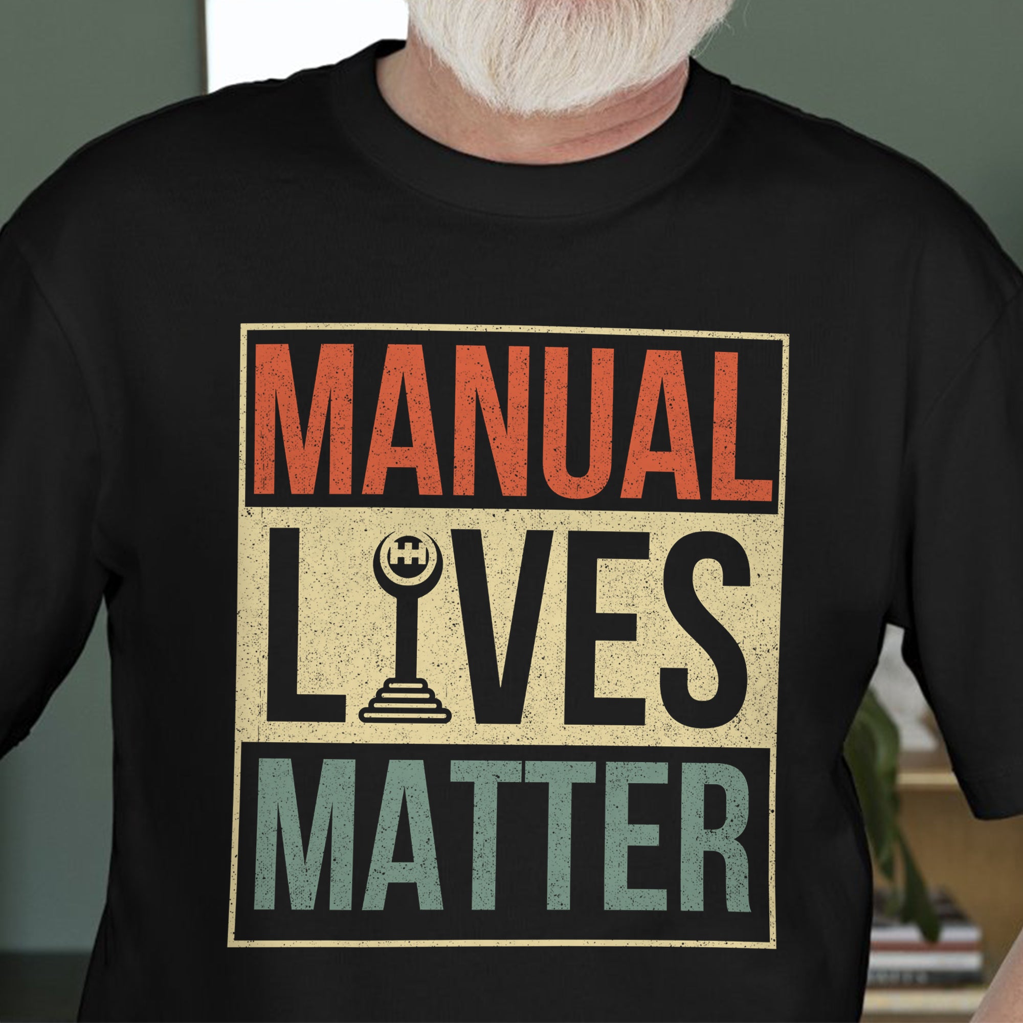 Manual Lives Matter - Gear Shifting Retro T-shirt