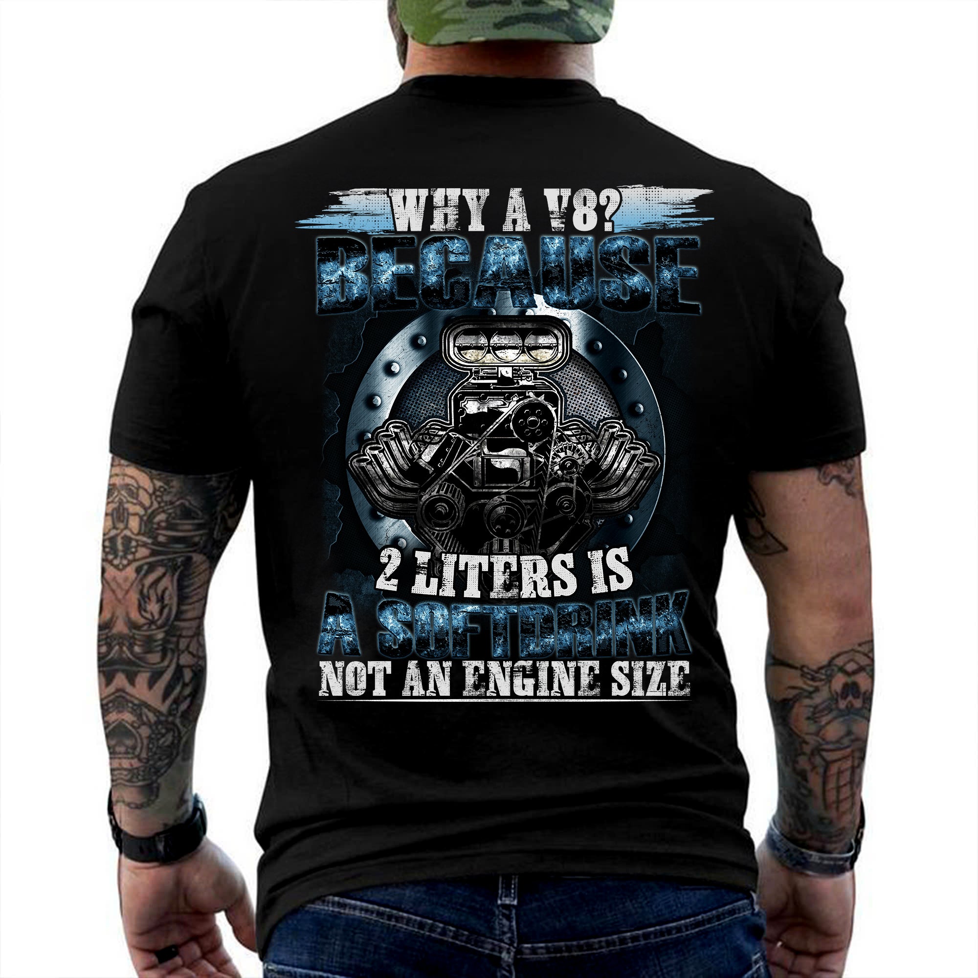 Why A V8 Engine Humor T-shirt