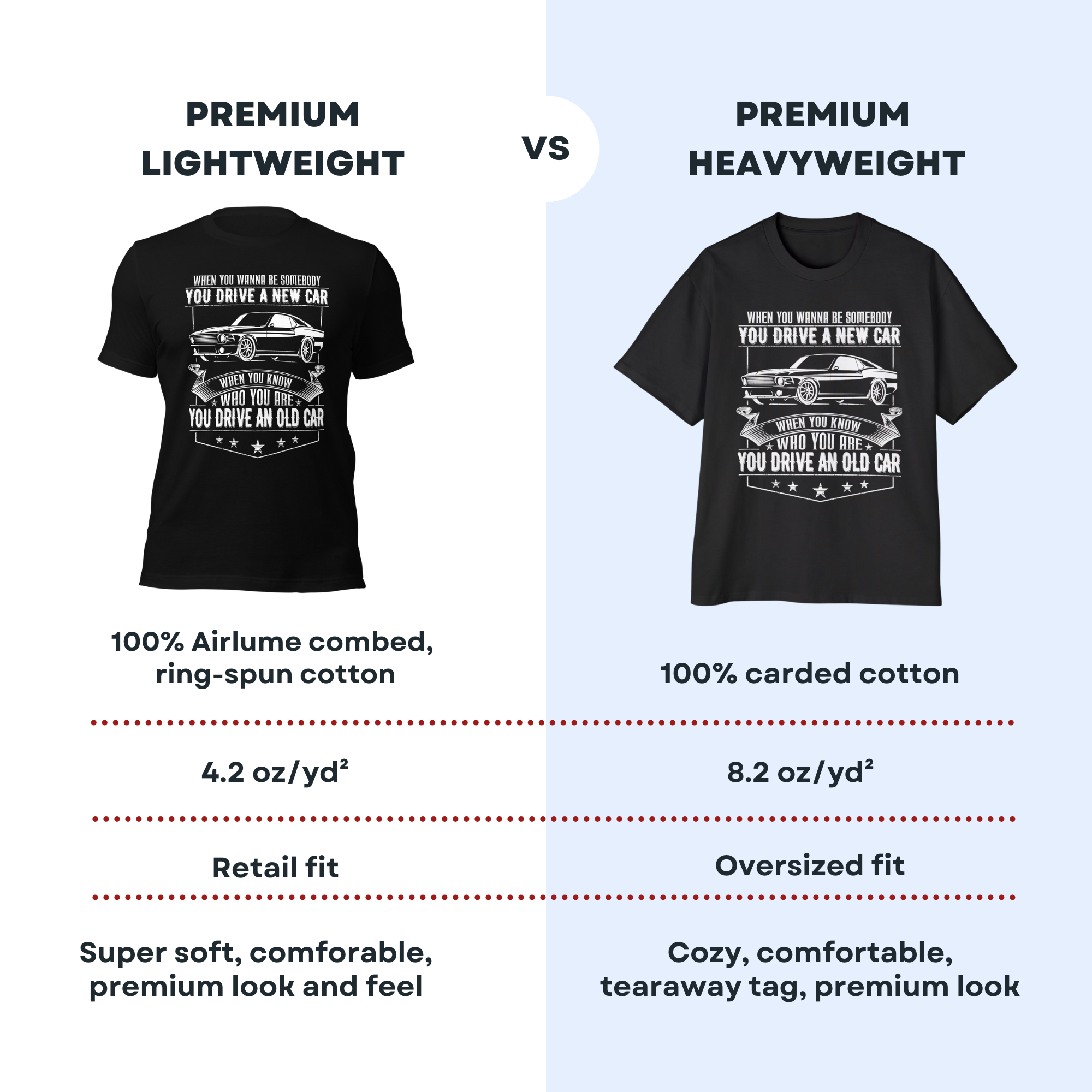 You Drive An Old Car - Cozy 100% Carded Cotton Oversized Premium Heavyweight Men's T-shirt