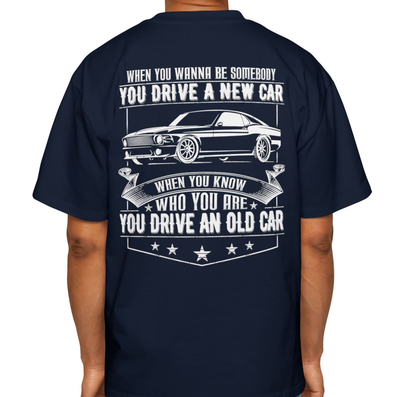 You Drive An Old Car - Cozy 100% Carded Cotton Oversized Premium Heavyweight Men's T-shirt