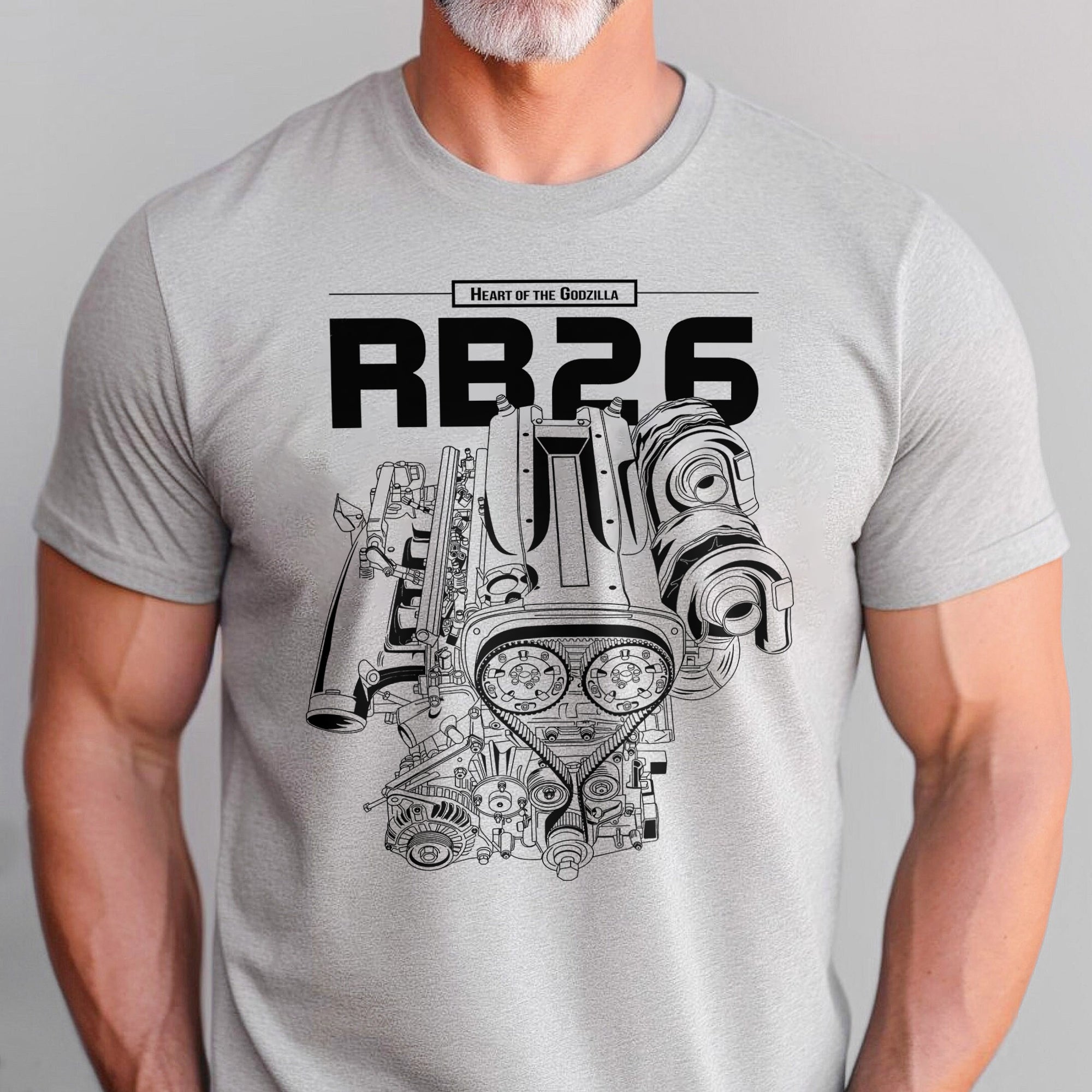 RB26 - Heart Of The Godzilla T-shirt