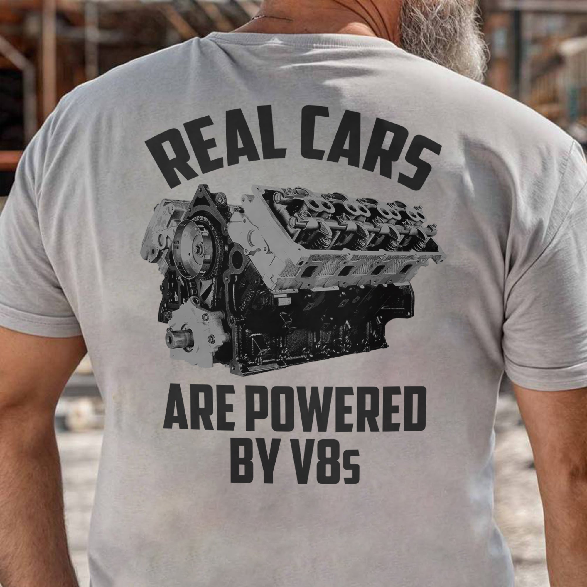 Real Cars Are Powered By V8s T-shirt