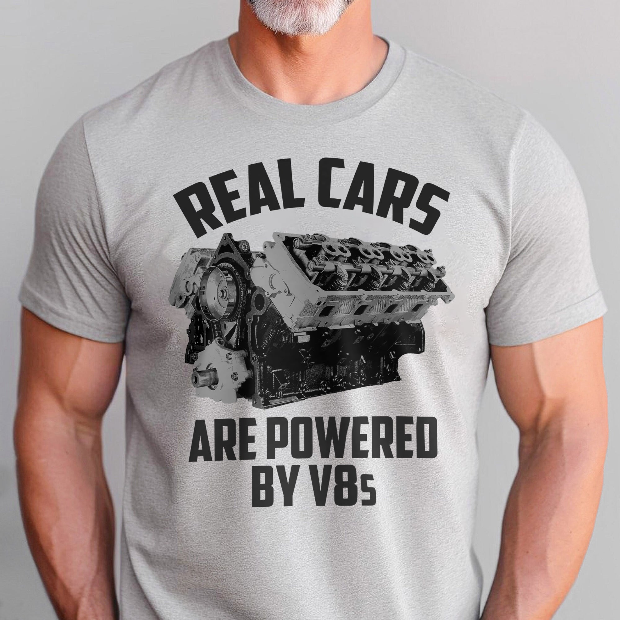 Real Cars Are Powered By V8s T-shirt