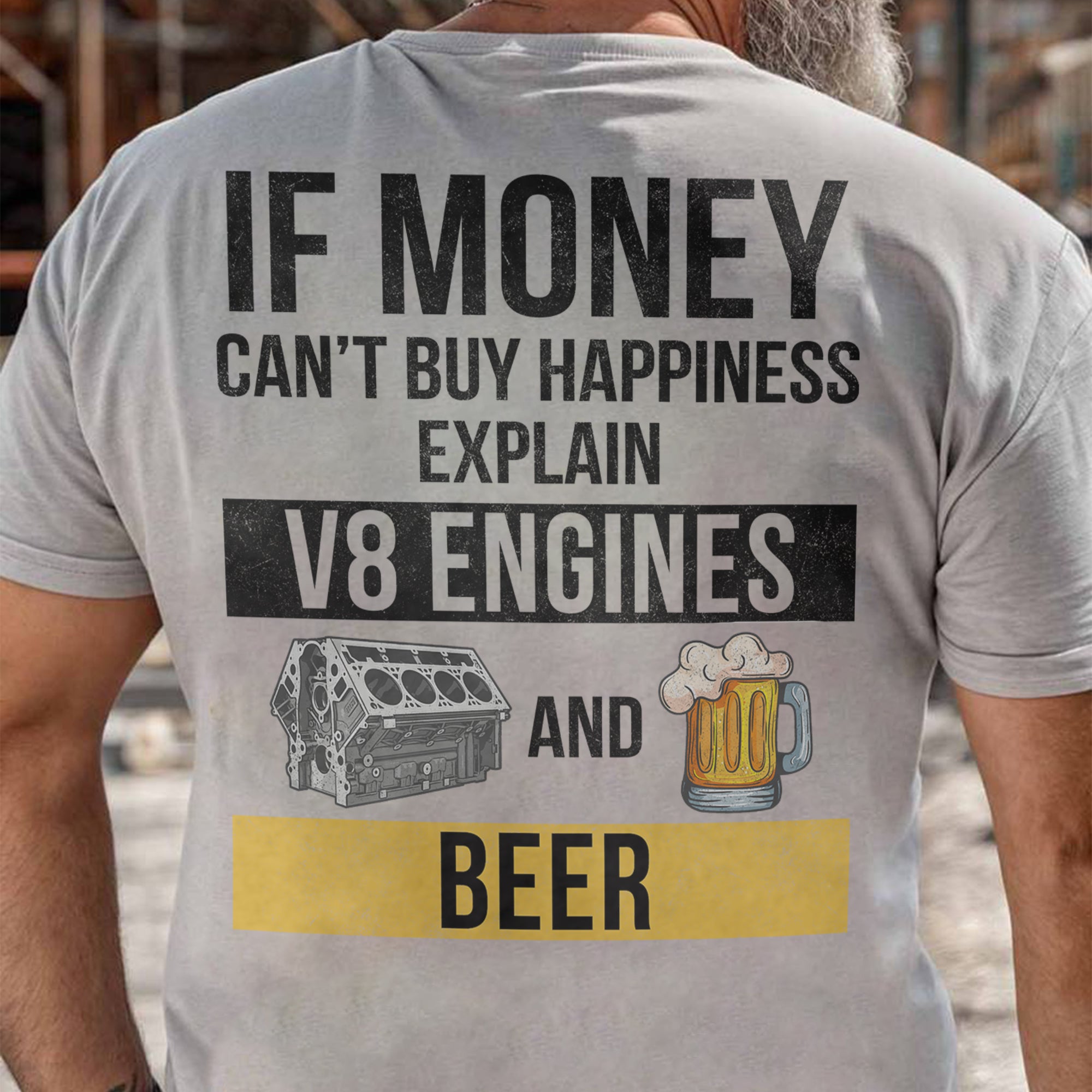 Explain V8 Engines and Beer T-shirt