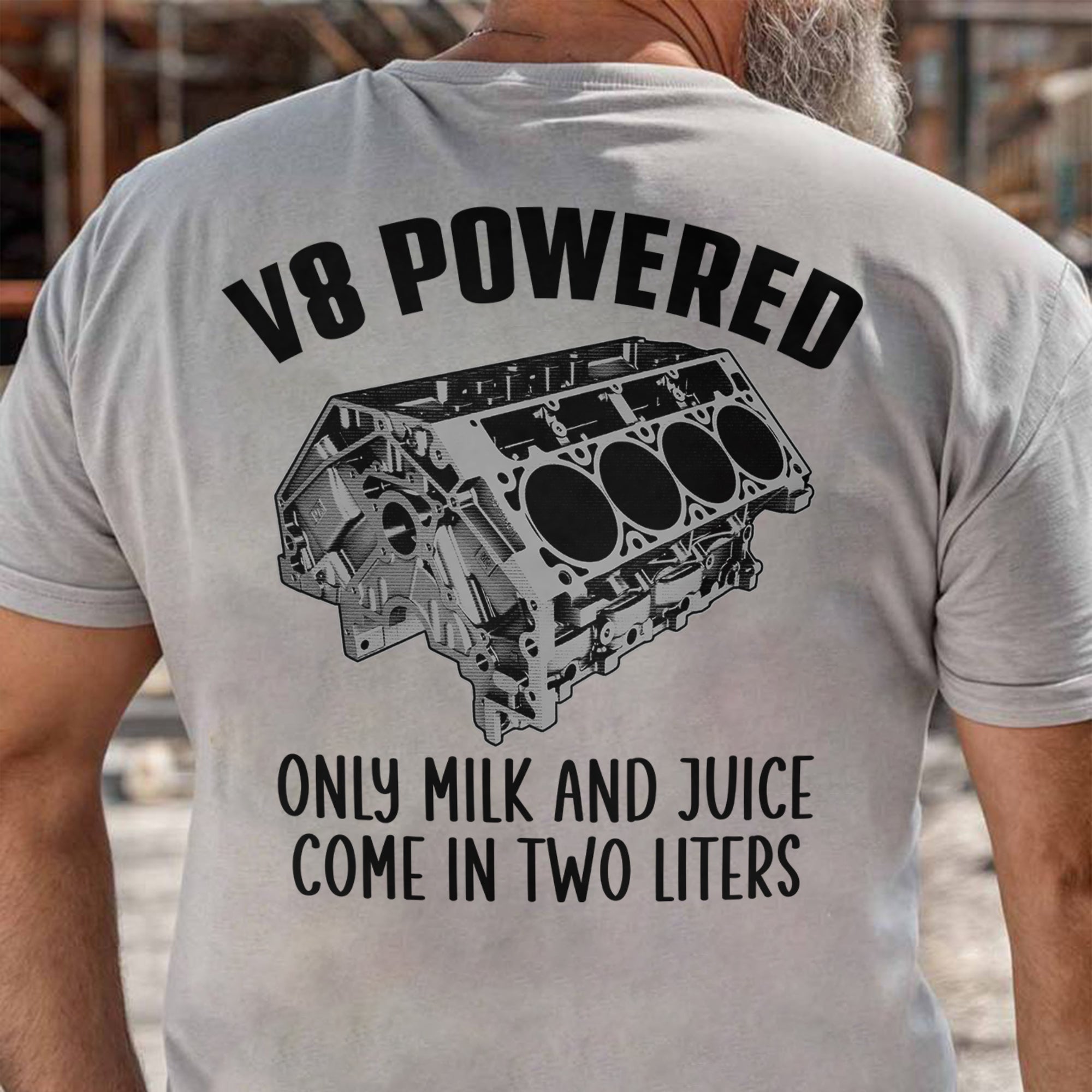 V8 Powered Only Milk And Juice Come In Two Liters T-shirt