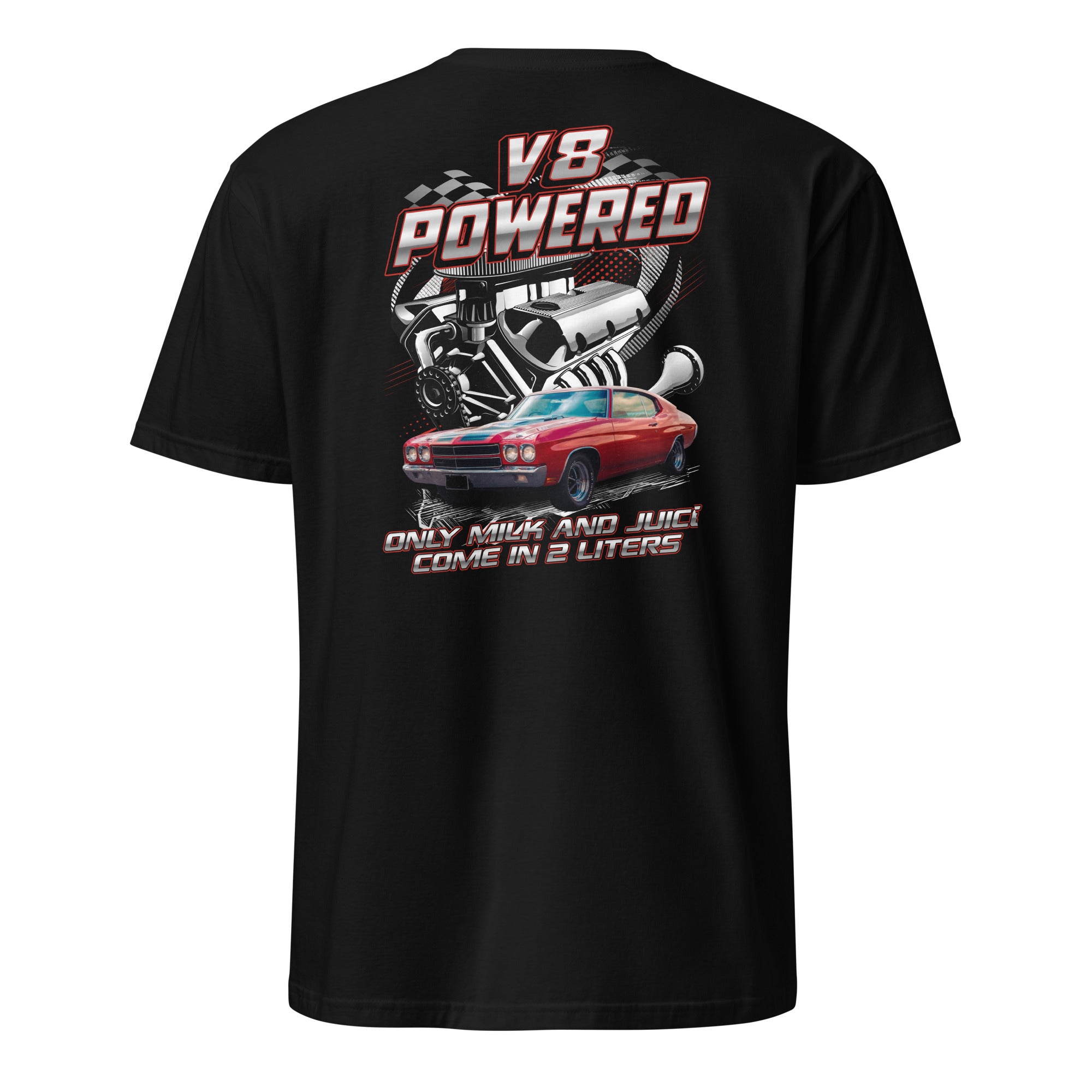 V8 Powered - Personalized Car Funny T-shirt