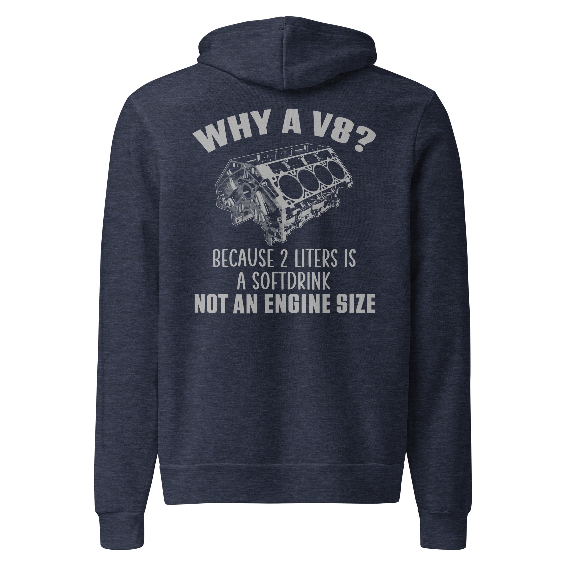 Why A V8 - Sponge Fleece Cozy Soft Premium Hoodie